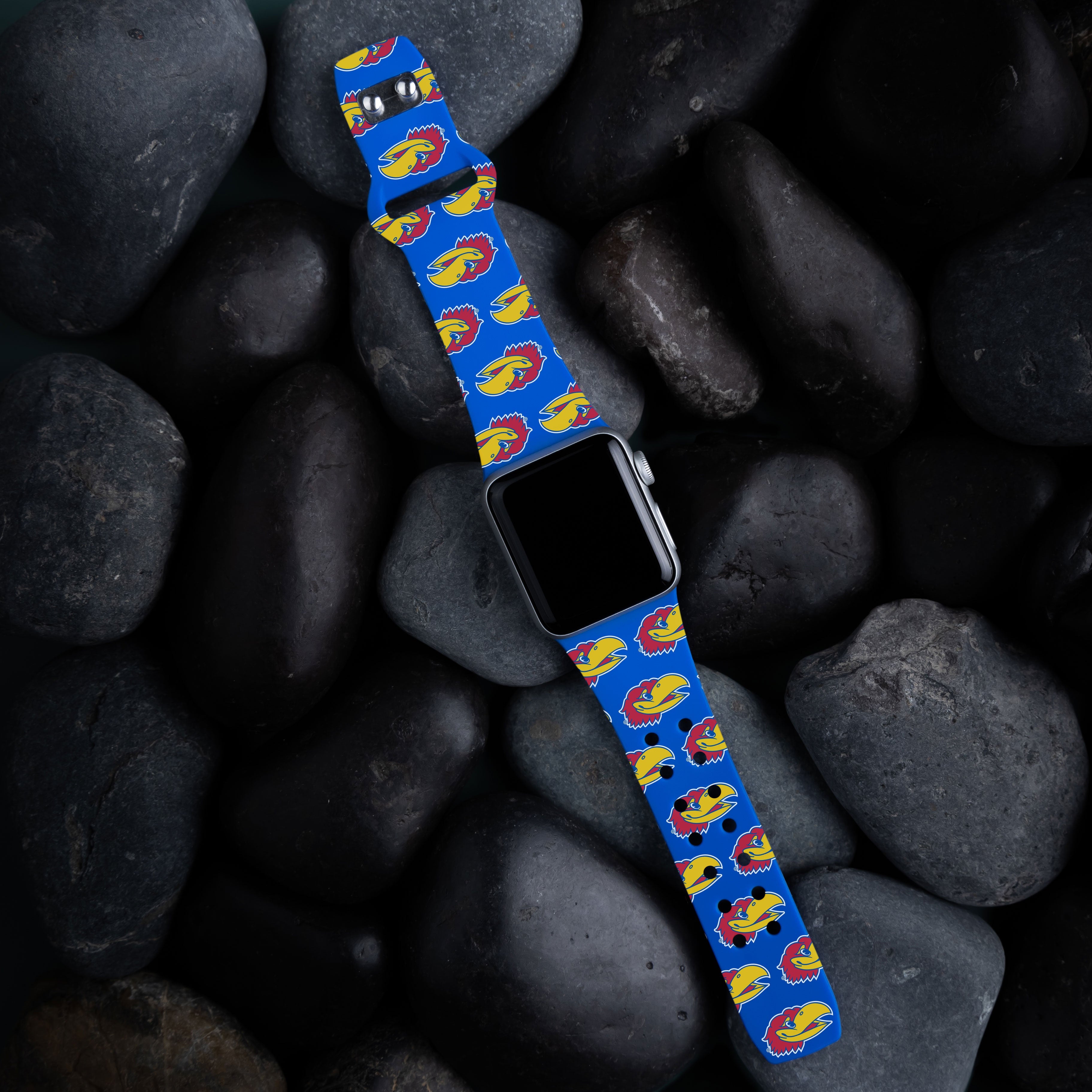 Kansas Jayhawks HD Apple Watch Band - PhishStones Products