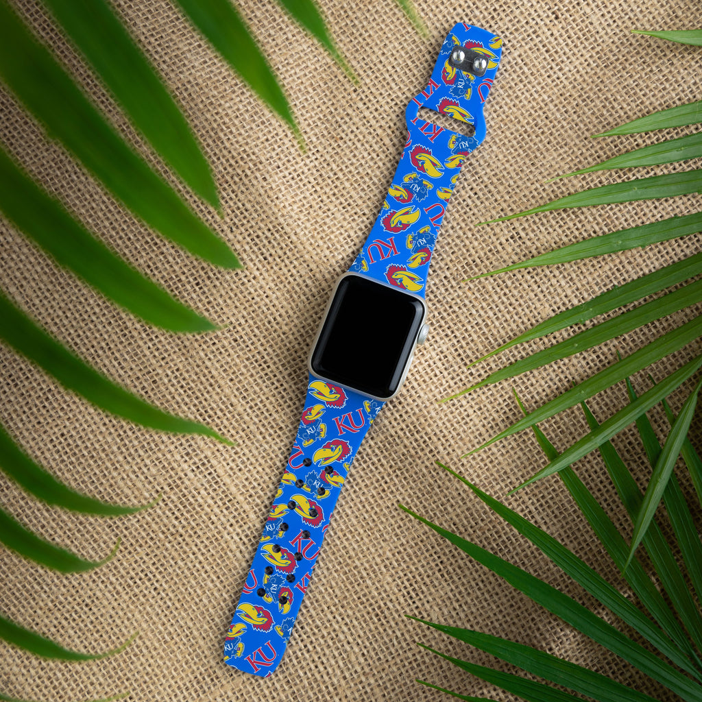 Kansas Jayhawks HD Apple Watch Band - PhishStones Products