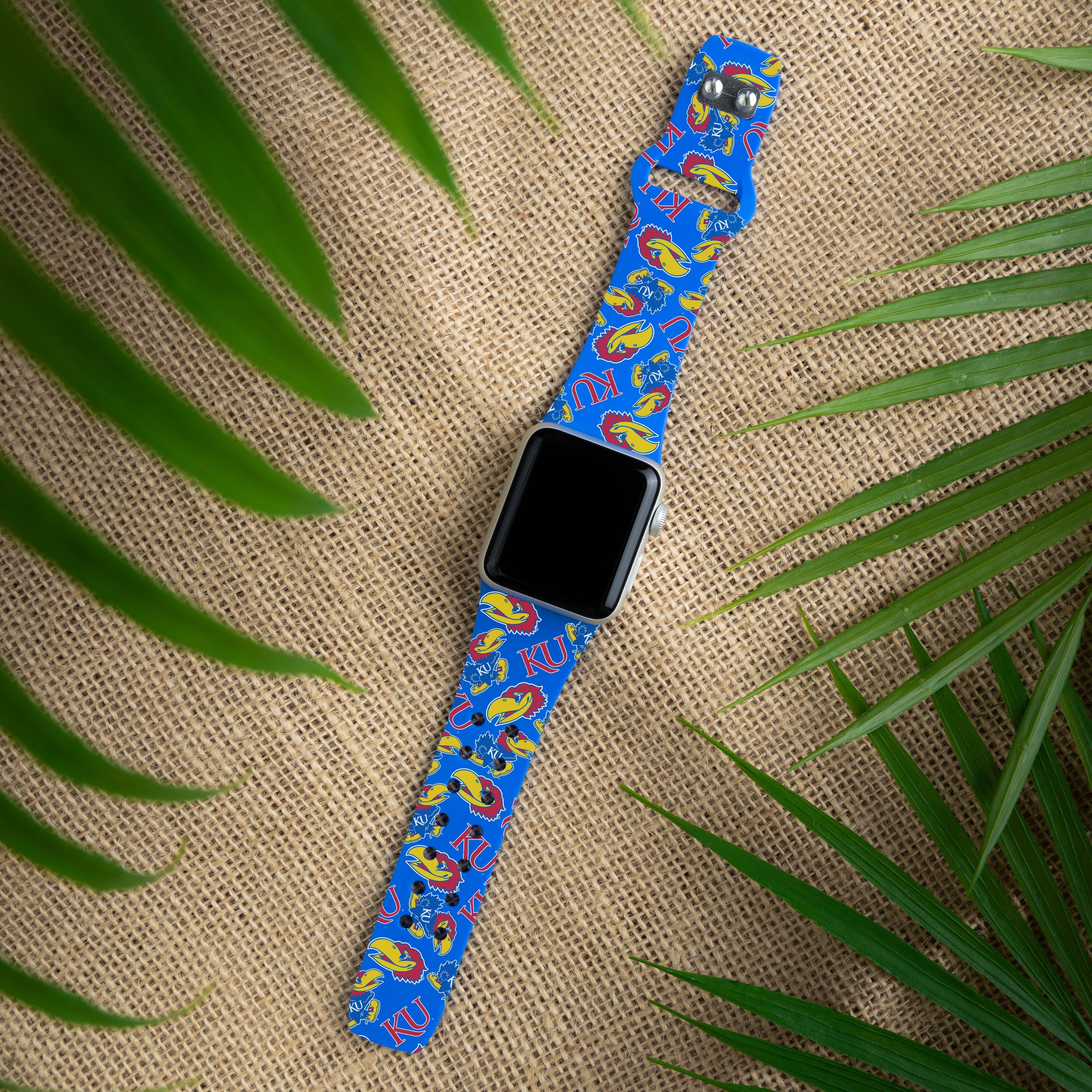 Kansas Jayhawks HD Apple Watch Band - PhishStones Products