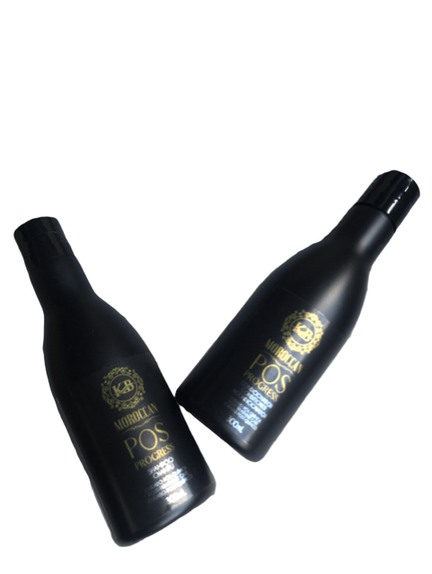 KB Moroccan Pos Progress Kit Nourishing Shampoo & Conditioner for Damaged Hair 300ml 10.1floz - PhishStones Products