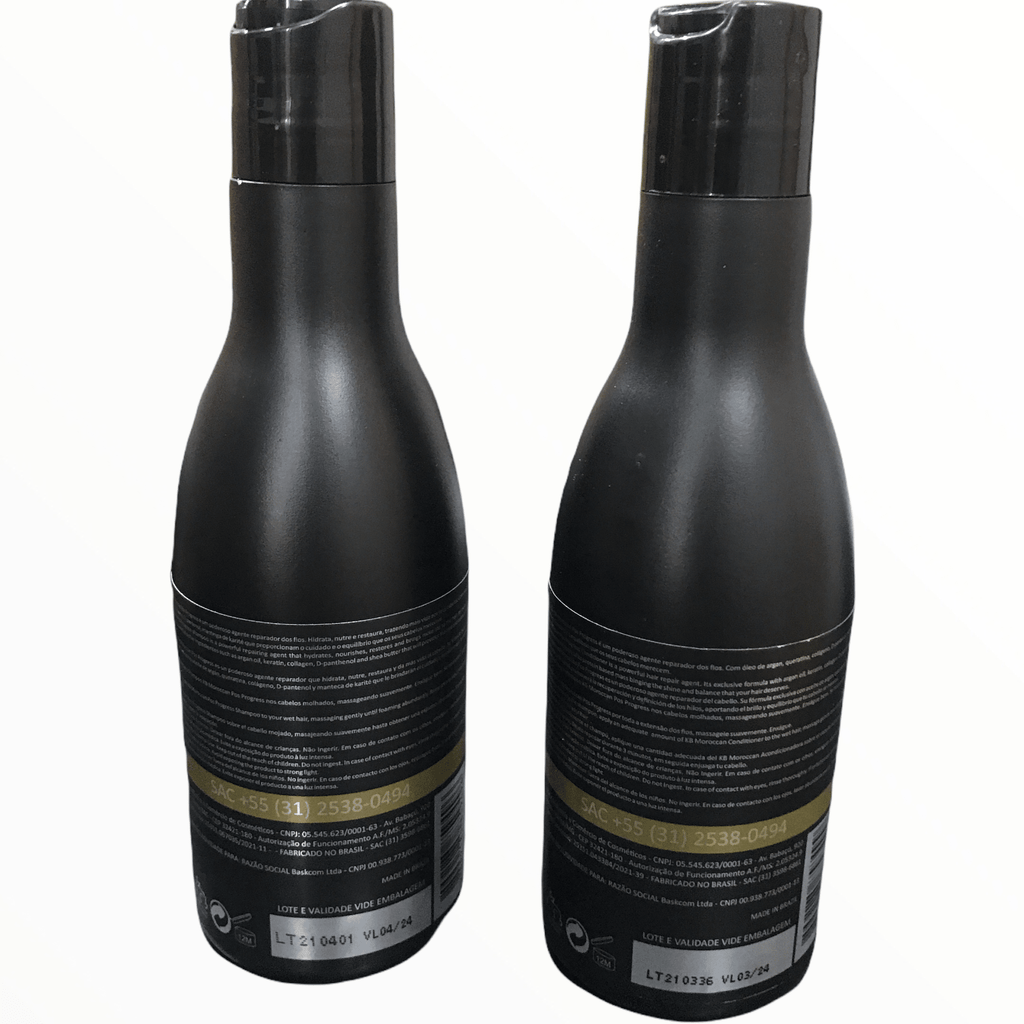 KB Moroccan Pos Progress Kit Nourishing Shampoo & Conditioner for Damaged Hair 300ml 10.1floz - PhishStones Products