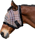 Kensington UV Fly Mask with Fleece Trim - Protective Mask with Dual Ear Opening & Forelock Freedom - XLarge, Deluxe Black - PhishStones Products