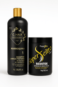 Keratin Treatment Kit G Hair Moroccan Detox Shampoo And Fio Perfeitto Hair Btox Mask 33.8fl.oz 1000ml - PhishStones Products