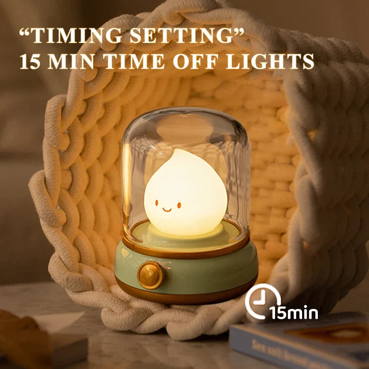 Kerosene - Style LED Night Light Flameless Candle — USB Rechargeable Dimmable 2 - Mode Lamp for Bedroom & Camping - PhishStones Products