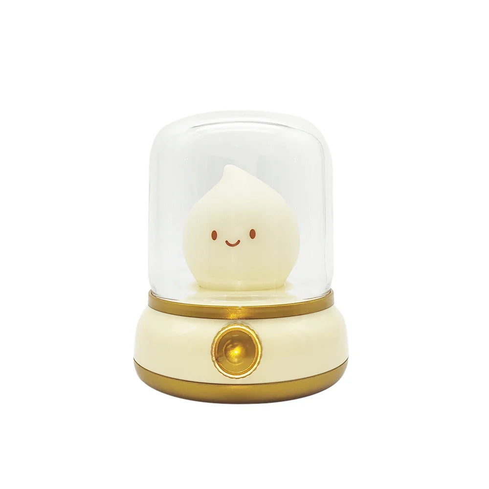 Kerosene - Style LED Night Light Flameless Candle — USB Rechargeable Dimmable 2 - Mode Lamp for Bedroom & Camping - PhishStones Products