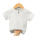 Kids Cotton Linen Long Sleeve T-Shirt – Soft Casual Top for Babies and Toddlers, Unisex Summer Wear - PhishStones Products