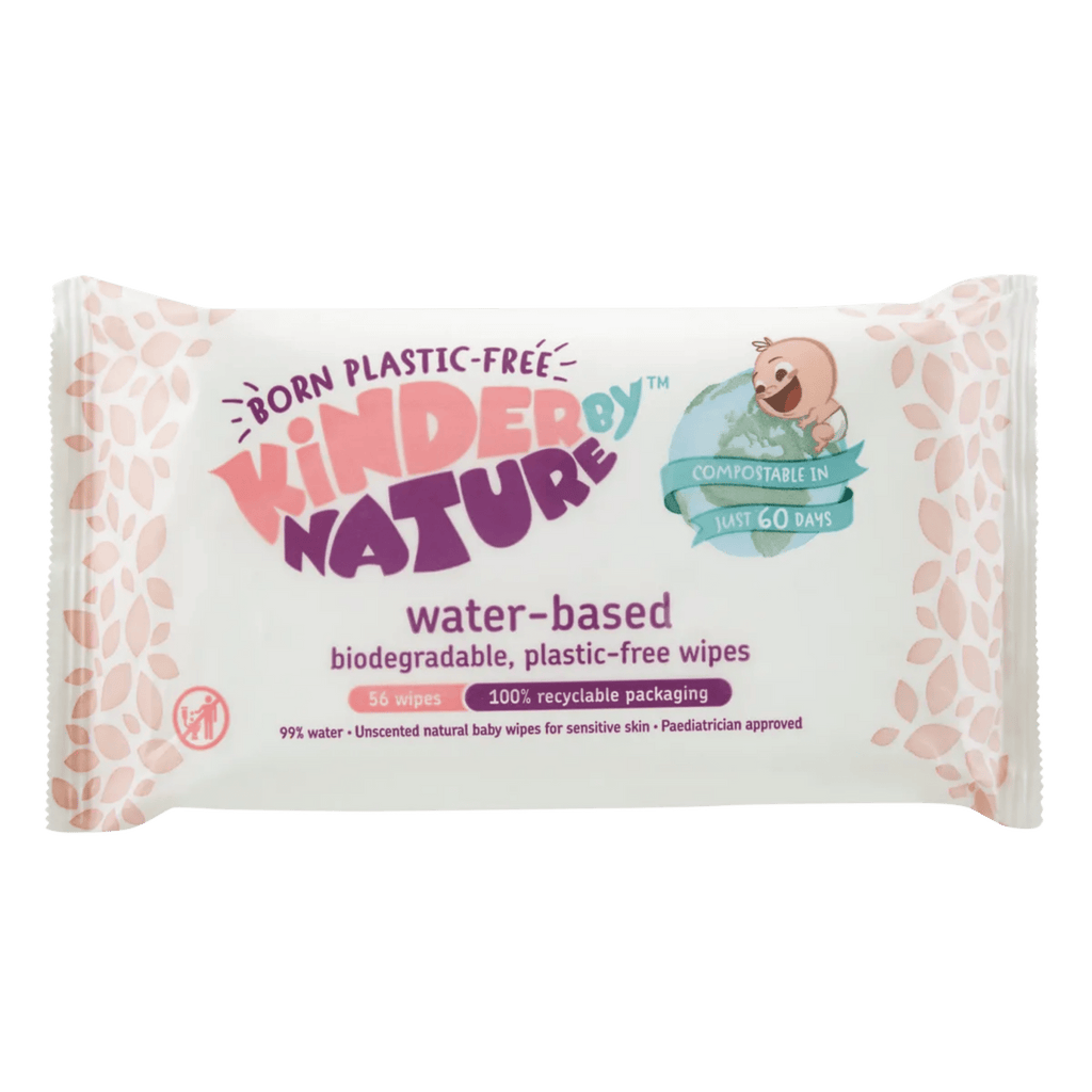 Kinder by Nature 100% Biodegradable Water - Based Baby Wipes - 672 Count (12 packs of 56 wipes) - PhishStones Products