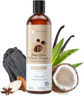 kin+kind Dog Shampoo - Deep Clean, Dirt & Odor Remover w/Activated Charcoal for Dogs, Gentle Formula w/Natural Aloe, Olive Oil & Coconut Oil, Pet Care & Grooming Products, Almond & Vanilla, 12 fl oz - PhishStones Products