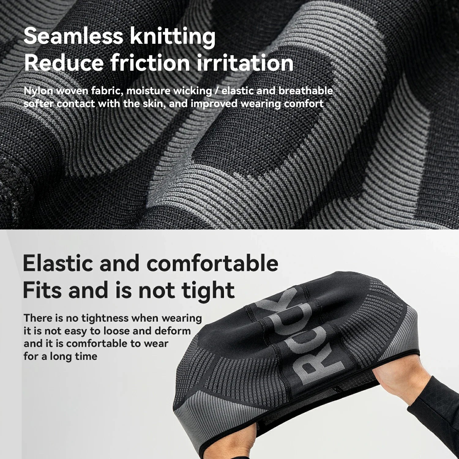 Knitted Cycling Cap for Under-Helmet Use Lightweight
