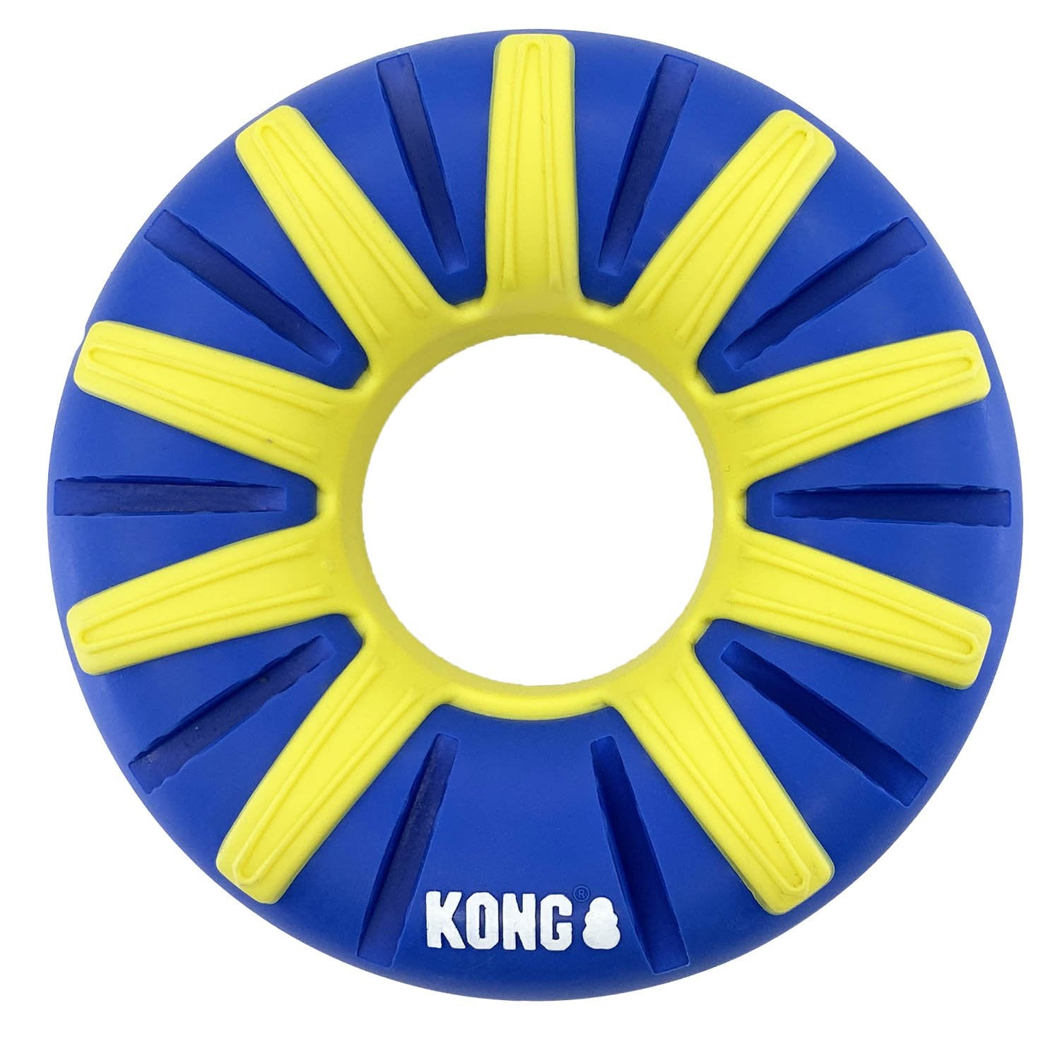 KONG Goodiez Ring, Blue/Yellow, Medium
