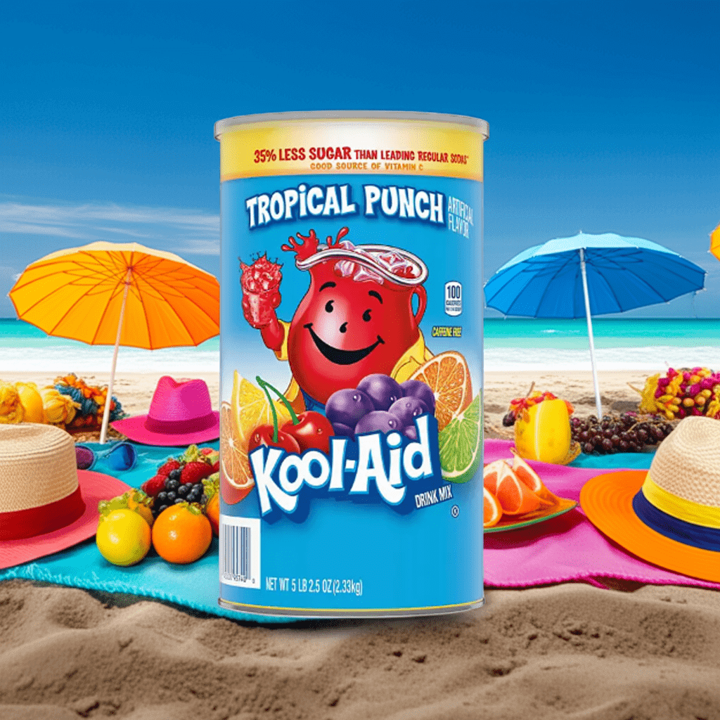 Kool - Aid Tropical Punch Drink Mix 82.5 oz – Sweetened Bulk Powder - PhishStones Products