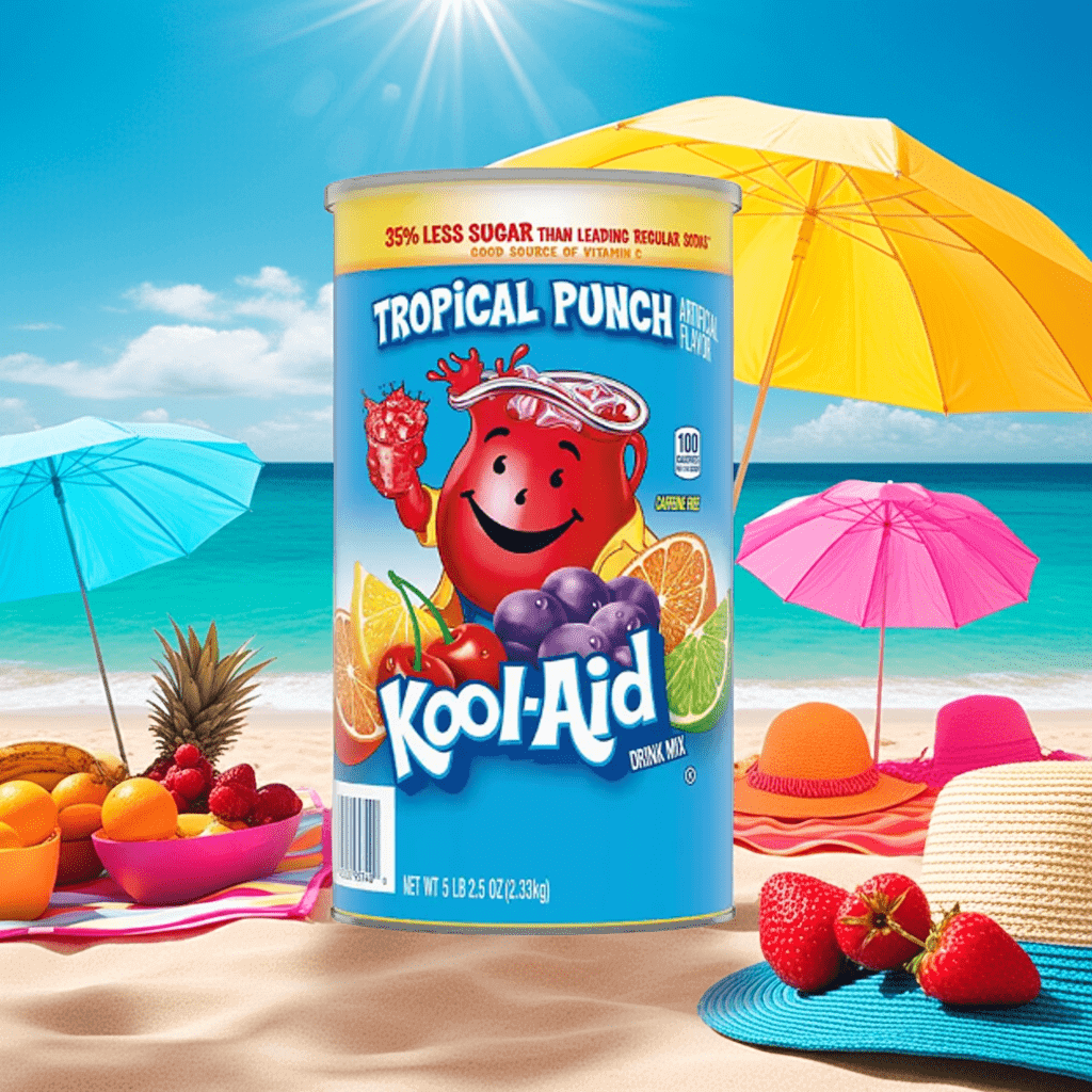 Kool - Aid Tropical Punch Drink Mix 82.5 oz – Sweetened Bulk Powder - PhishStones Products