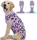 Kuoser Dog Recovery Suit for Dogs After Surgery,Professional Surgical Onesie for Female Male Dogs Spay Neuter,Soft Dog Surgery Suit Bodysuit for Abdominal Wounds Skin Disease,Purple Leopard XS - PhishStones Products