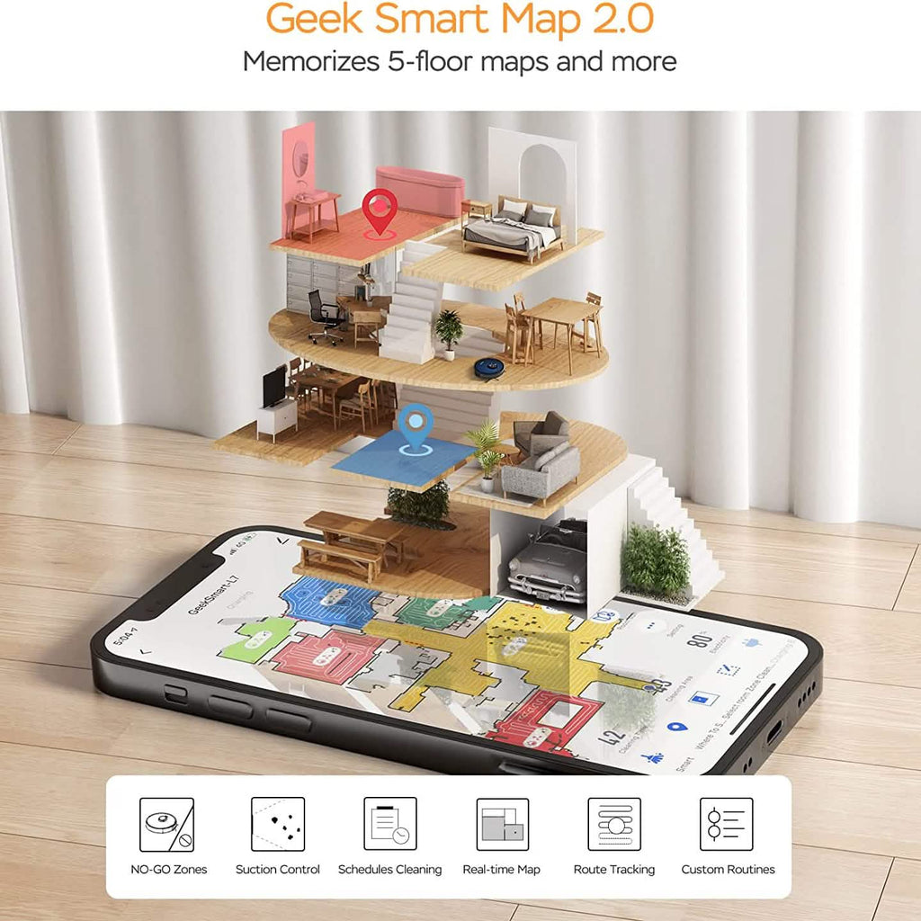 L7 Robot Vacuum Cleaner and Mop - PhishStones Products