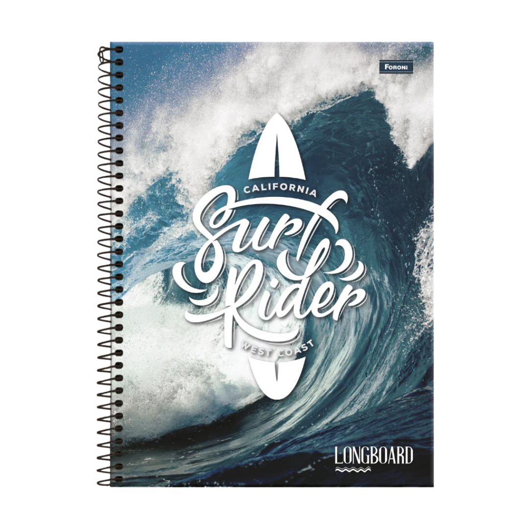 Surf Rider Spiral Notebook (8.5?×11?, 160 hojas)