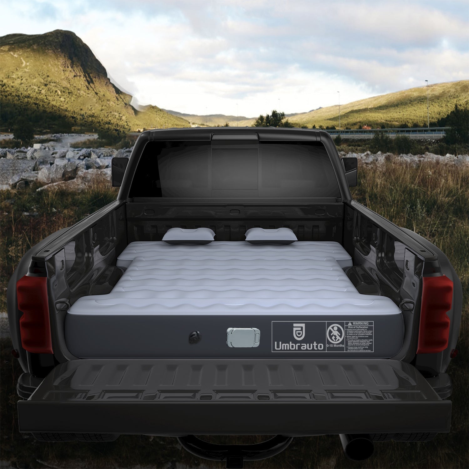 Umbrauto 5.5-6.5ft Built-in Pump Truck Bed Air Mattress 3.0