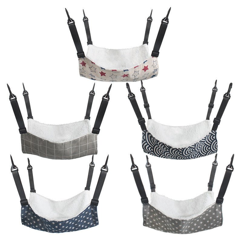 Lamb Fleece Cat Hanging Beds Pets Cage Hammock Bed For Kitten Hanging Seat Indoor Durable Winter Cat Bed Kitty Nest Puppy Cushion Pet Products - PhishStones Products