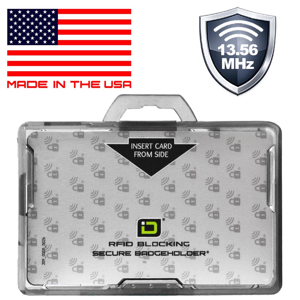 Secure Badge Holder Lite ™ Landscape 1 ID Card Holder
