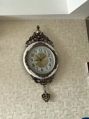 Large Luxury Gold Wall Clock Living Room Silent Creative Swing Wall watches Bedroom Quartz Clocks Wall Home Decor - PhishStones Products