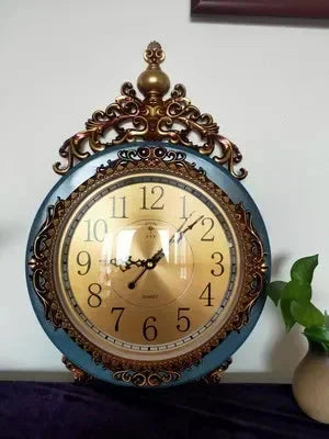 Large Luxury Gold Wall Clock Living Room Silent Creative Swing Wall watches Bedroom Quartz Clocks Wall Home Decor - PhishStones Products