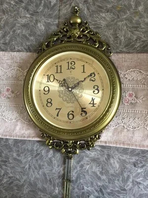 Large Luxury Gold Wall Clock Living Room Silent Creative Swing Wall watches Bedroom Quartz Clocks Wall Home Decor - PhishStones Products