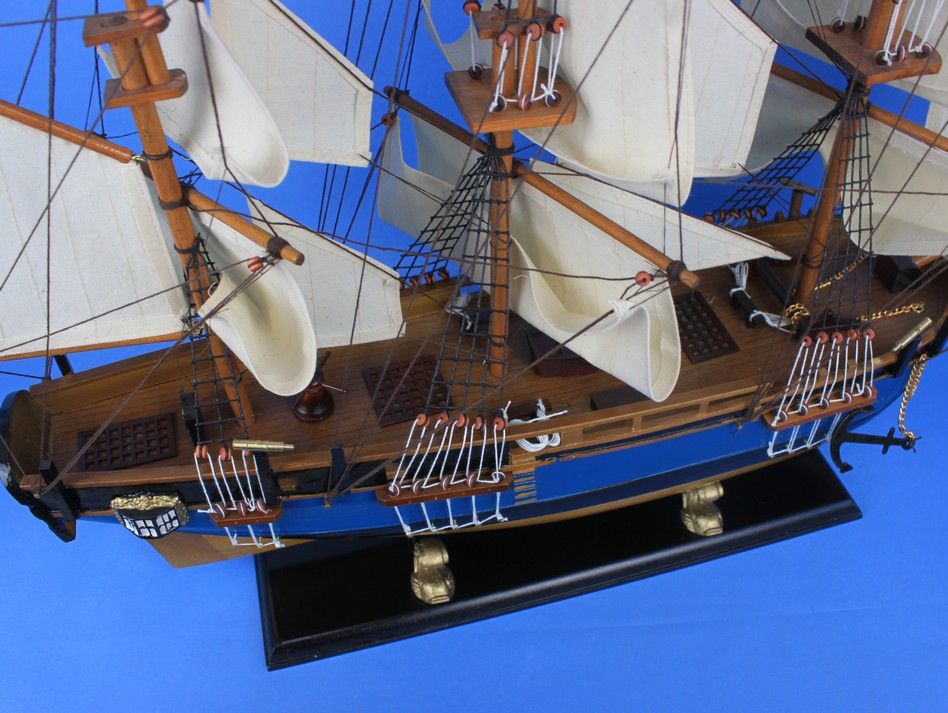 Wooden HMS Bounty Tall Model Ship 34""