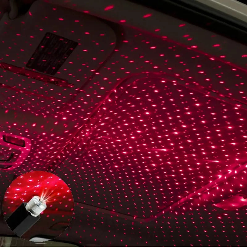 LED Starry Sky Galaxy Projector Light 5V USB – Car Roof & Room Ceiling Atmosphere Lamp - PhishStones Products