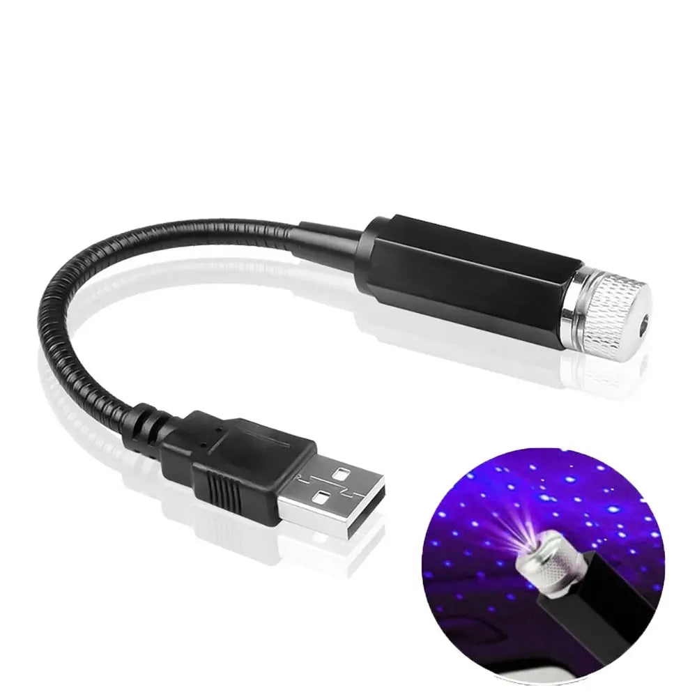 LED Starry Sky Galaxy Projector Light 5V USB – Car Roof & Room Ceiling Atmosphere Lamp - PhishStones Products