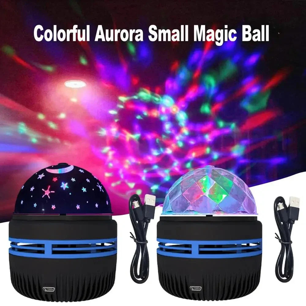 LED Starry Sky Projector Night Light - 360° Rotating USB 5V RGB Moon & Stars Lamp for Bedroom, Weddings & Christmas - PhishStones Products