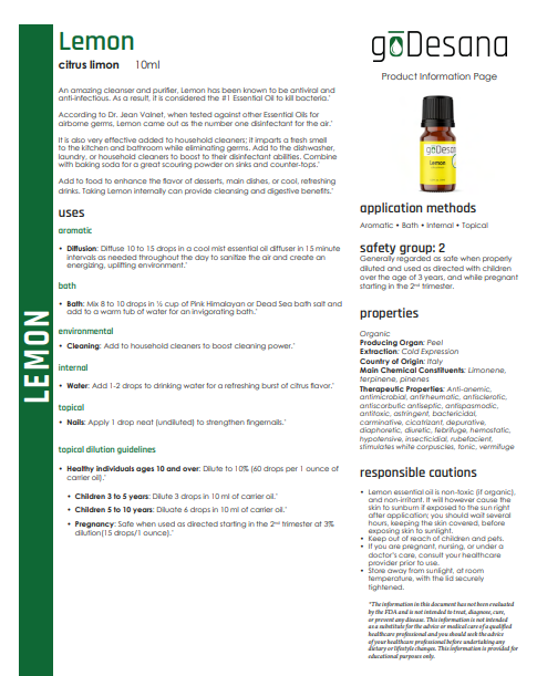 Lemon Essential Oil