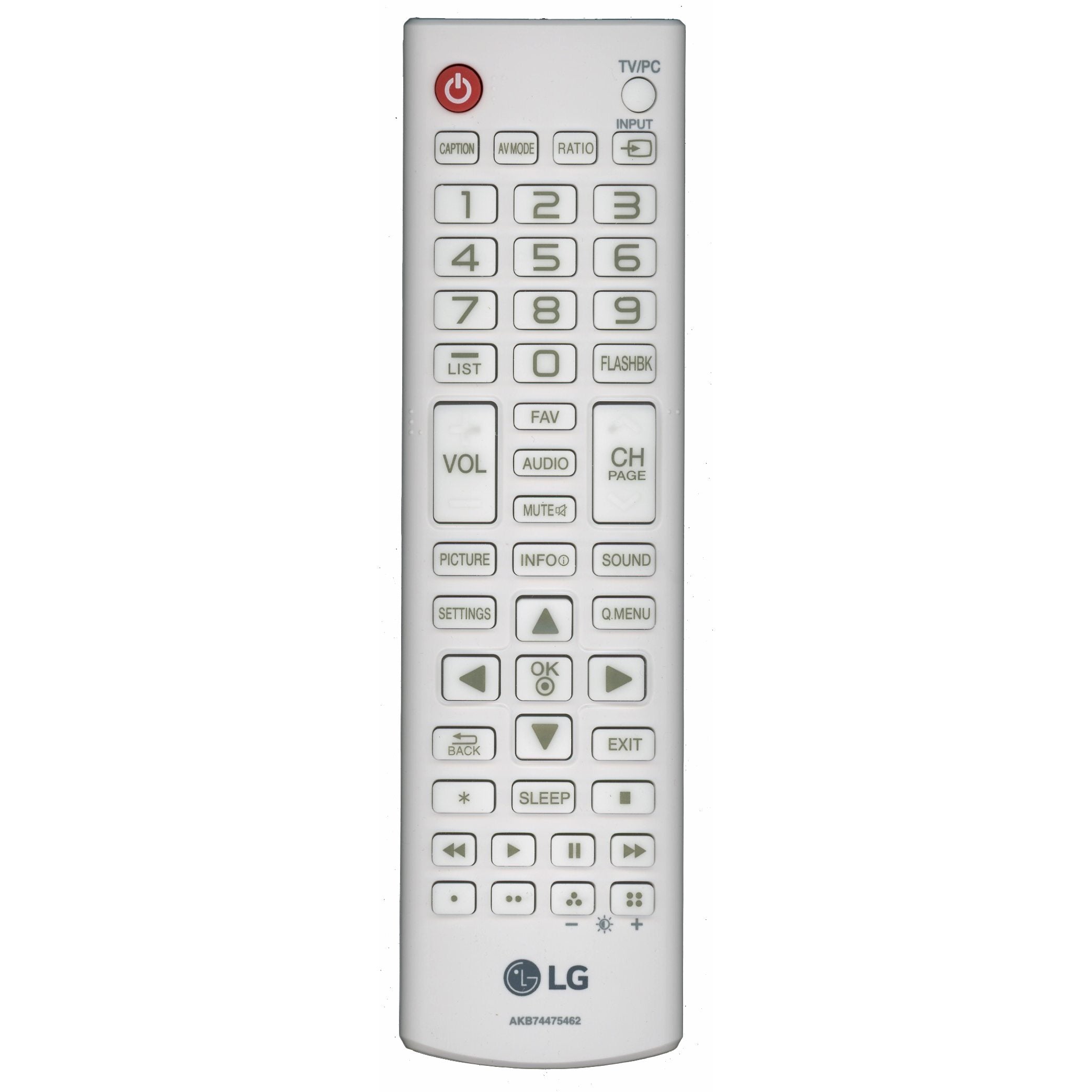 LG AKB74475462 TV Remote Control