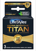 LifeStyles Condom Ultra Sensitive Titan 3 Pack - Extra