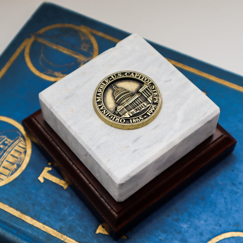 Marble Paperweight With Base