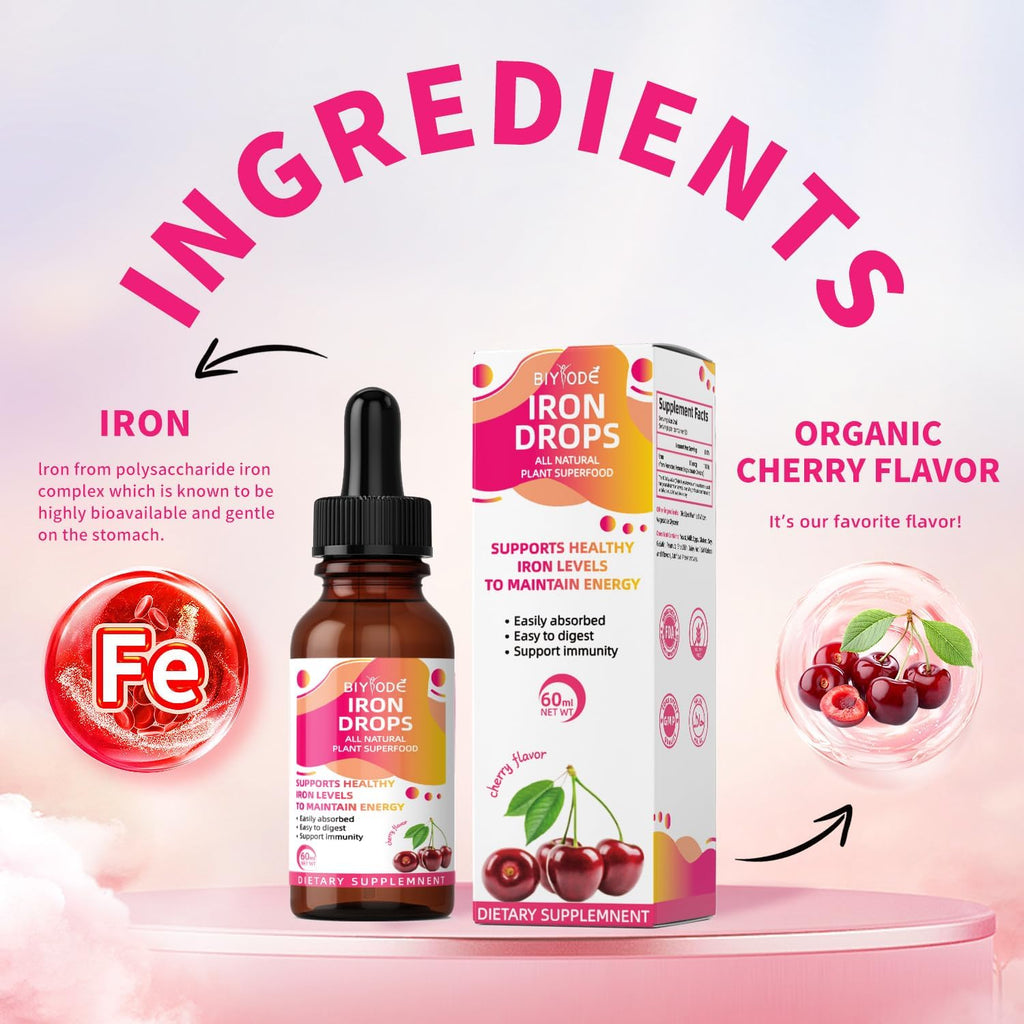 Liquid Iron Supplement for Women - PhishStones Products