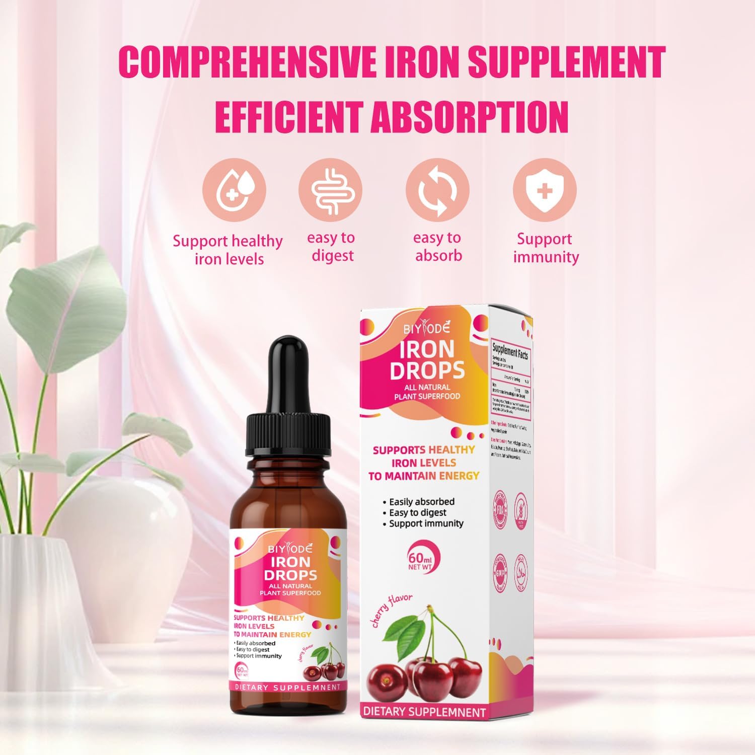 Liquid Iron Supplement for Women - PhishStones Products