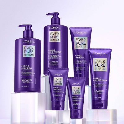 L'Oreal Paris EverPure Purple Shampoo & Conditioner Kit 6.8 fl oz - New - PhishStones Products