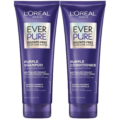 L'Oreal Paris EverPure Purple Shampoo & Conditioner Kit 6.8 fl oz - New - PhishStones Products