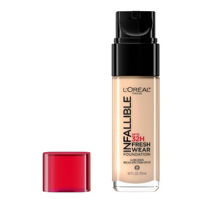 L'Oreal Paris Infallible 32HR Fresh Wear Foundation SPF 25 410 Ivory 1 fl oz - New - PhishStones Products