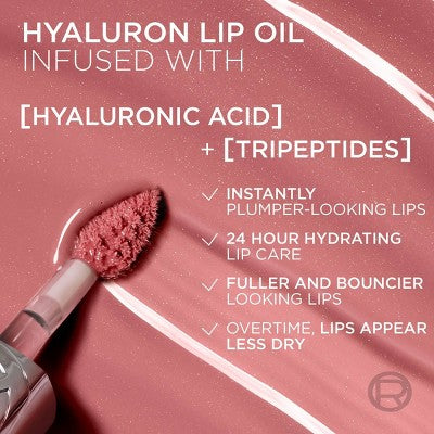 L'Oreal Paris Plump Ambition Hyaluron Lip Oil Plumping Lip Gloss Worth It 0.16 fl oz - New - PhishStones Products