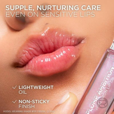 L'Oreal Paris Plump Ambition Hyaluron Lip Oil Plumping Lip Gloss Worth It 0.16 fl oz - New - PhishStones Products