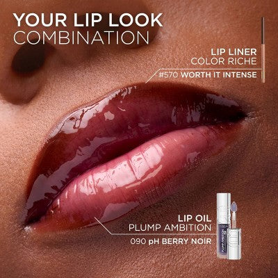L'Oreal Paris Plump Ambition Hyaluron pH Lip Oil Plumping Lip Gloss Coral 0.16 fl oz - New - PhishStones Products