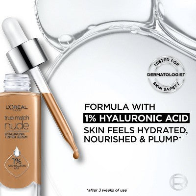 L'Oreal Paris True Match Hyaluronic Tinted Serum 2 - 3 Light 1 fl oz - Imperfect Container - PhishStones Products