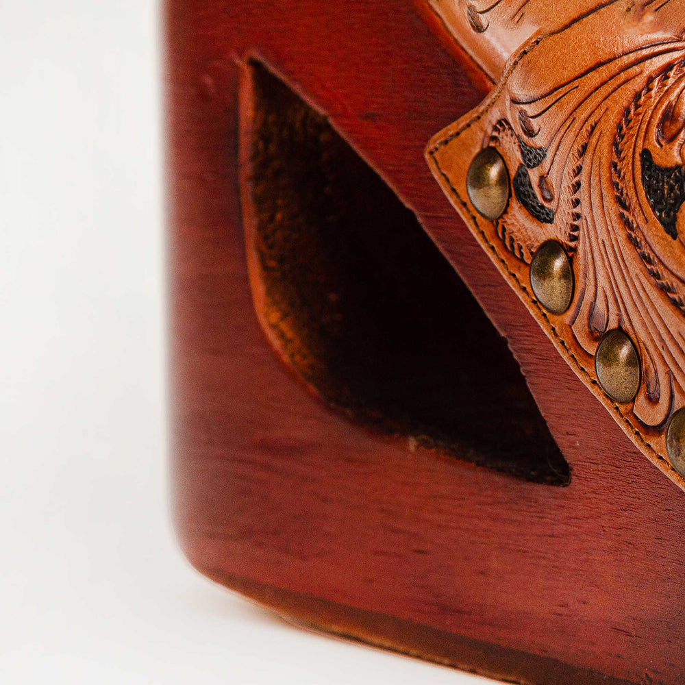 Loyal West Desert Wanderer Sandals - Dark Brown Handtooled Leather - PhishStones Products