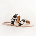 Loyal West Mesa Wanderer Sandals - Black And White Cowhide - PhishStones Products