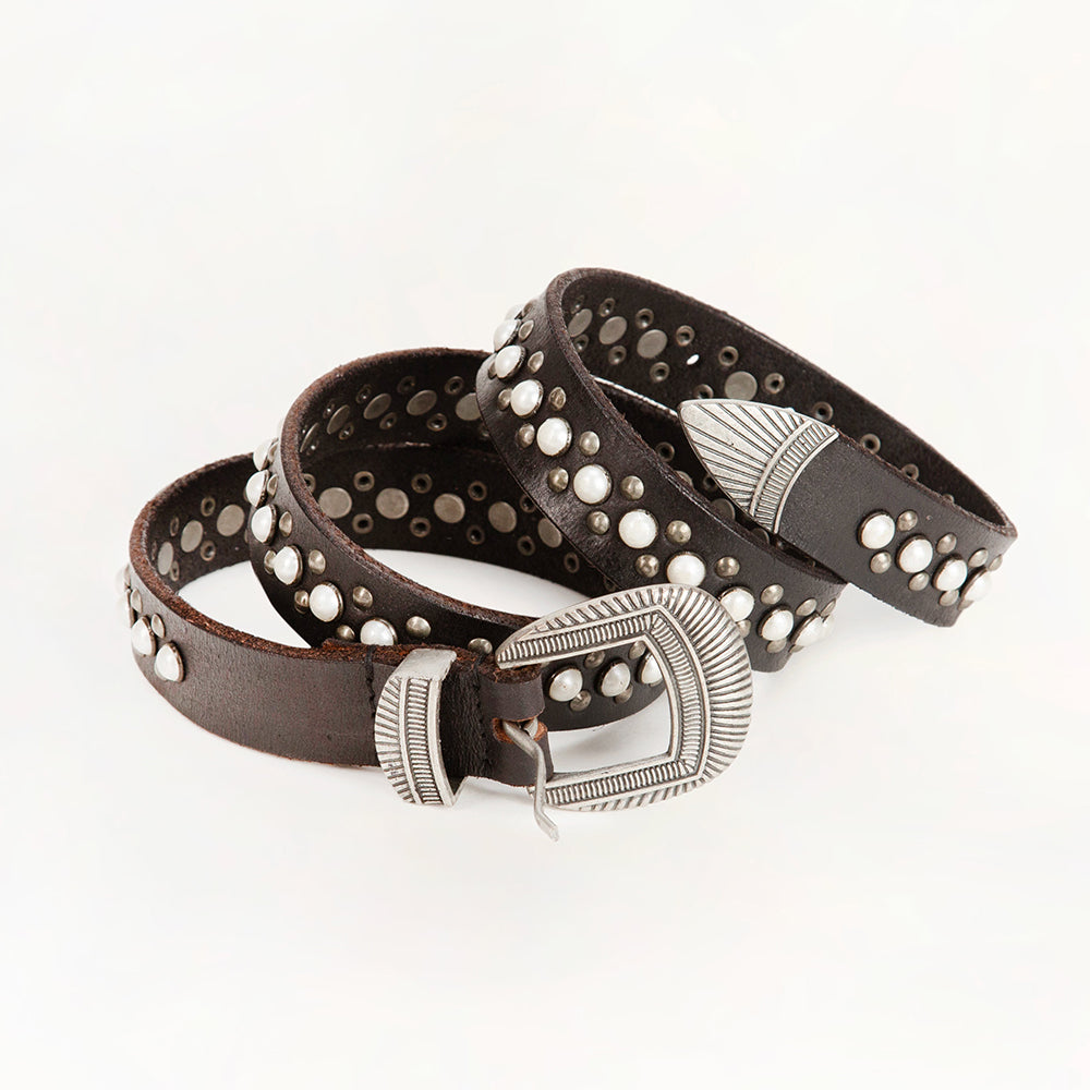 Loyal West Midnight Ranger Leather Belt In Calfskin - PhishStones Products