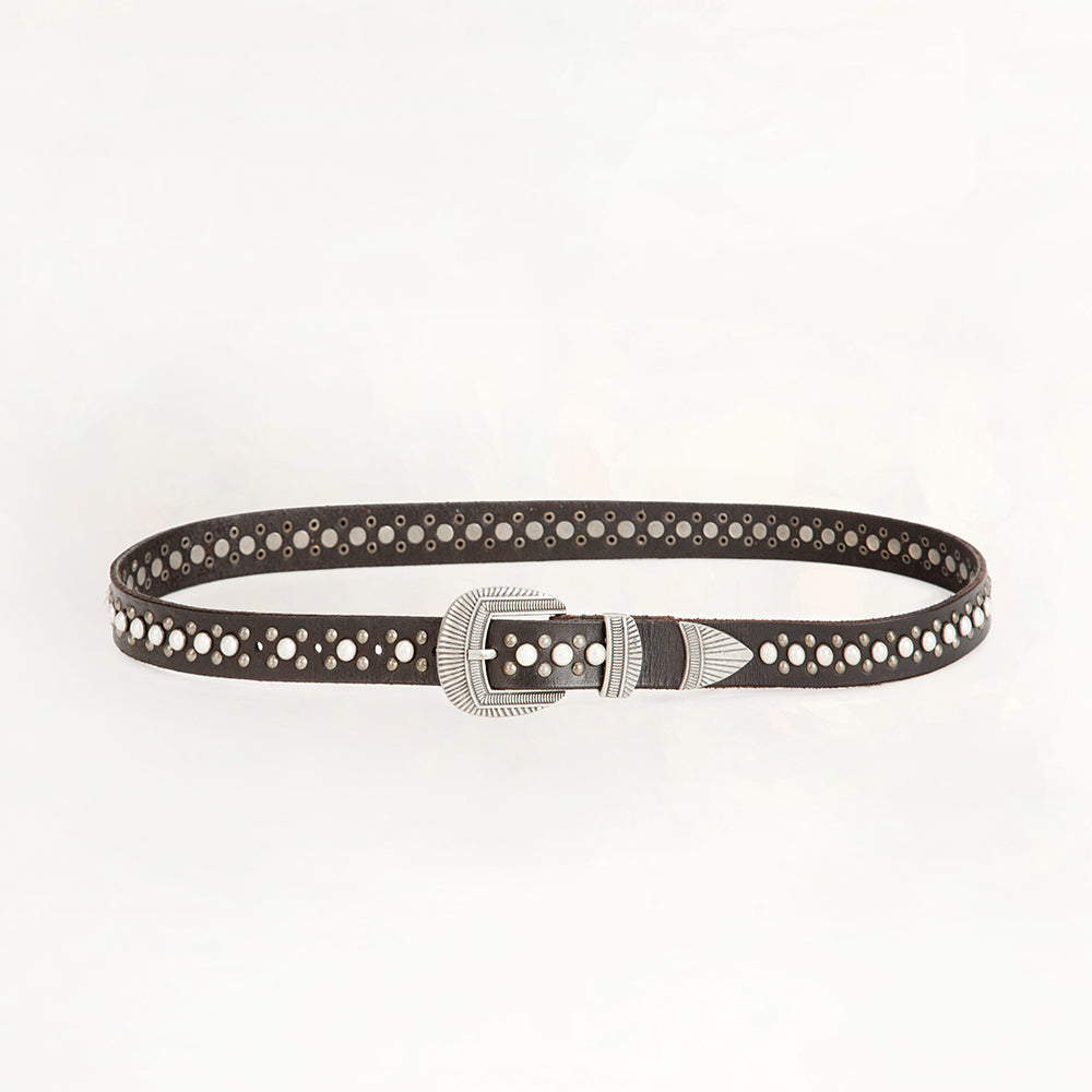 Loyal West Midnight Ranger Leather Belt In Calfskin - PhishStones Products