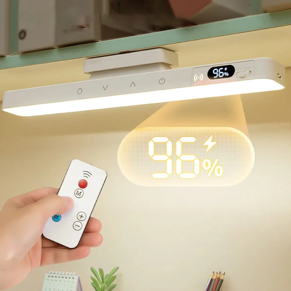 Magnetic Touch LED Desk Lamp Rechargeable USB - C Night Light 5 Color Temps 360° Rotating Bedside & Cabinet Light - PhishStones Products