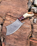 Magnus Jonsson Raindrop Damascus Cleaver - PhishStones Products