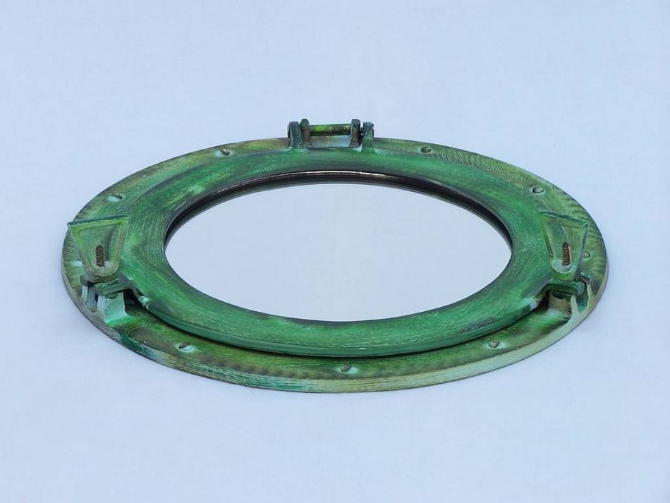 Brass Deluxe Class Titanic Shipwrecked Decorative Ship Porthole Mirror 15""