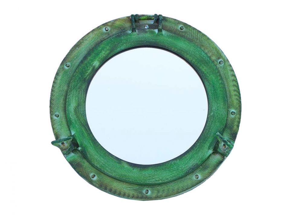 Brass Deluxe Class Titanic Shipwrecked Decorative Ship Porthole Mirror 15""